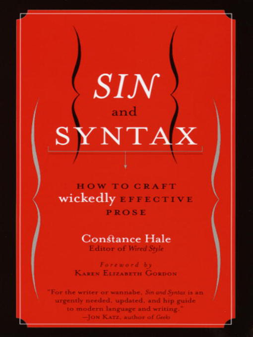 Title details for Sin and Syntax by Constance Hale - Available